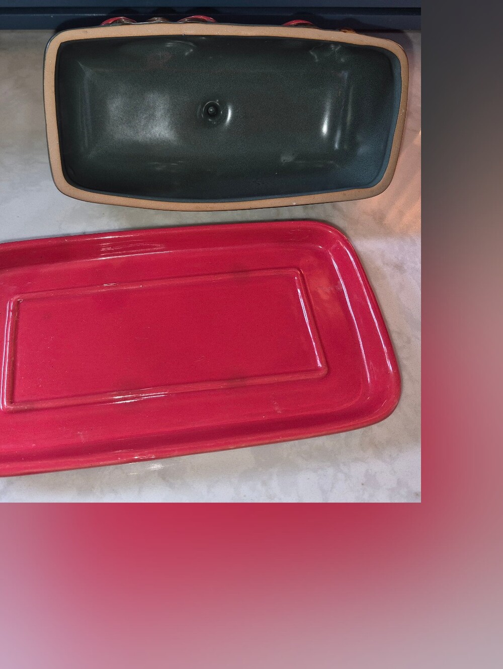 Cottagecore-style ceramic mushroom butter dish With Lid - Picture 5 of 6